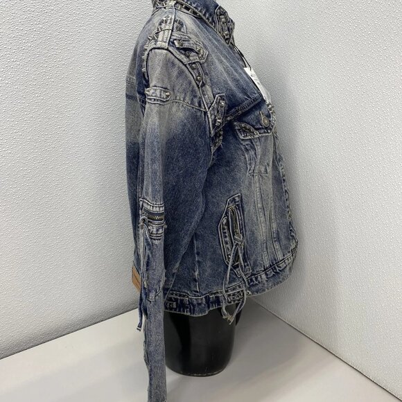 Desigual Women’s Studded Denim Jacket - Picture 10 of 13